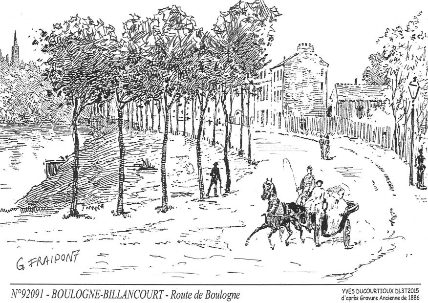 N 92091 - BOULOGNE BILLANCOURT - route de boulogne